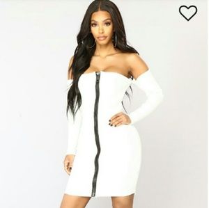 White sweater Dress